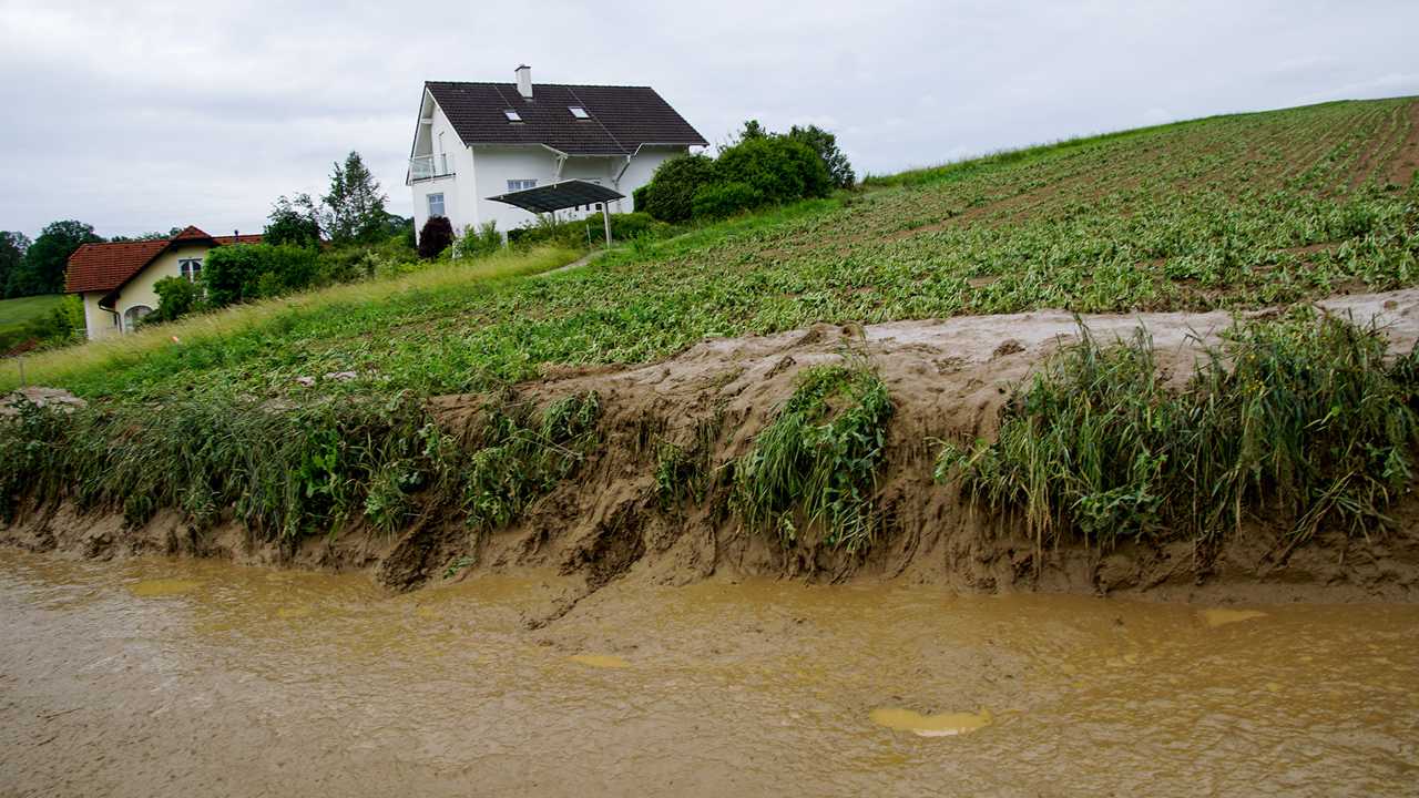 Projekt RETFROST- Hochwasser und Schlammablagerung